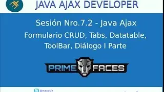Curso de Java Ajax - Sesión Nro.7.2 - Formulario CRUD Primefaces-JEE I Parte