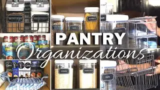 SMALL PANTRY ORGANIZATION | Declutter and Organize with me 2021