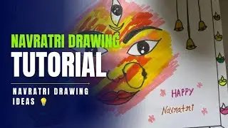 Navratri drawing tutorial 🙏|Bond of Art|#youtube
