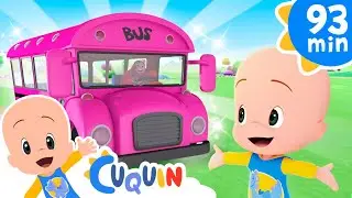 Las ruedas del bus rosa 🚌🎶 y más canciones infantiles para bebés con Cleo y Cuquín