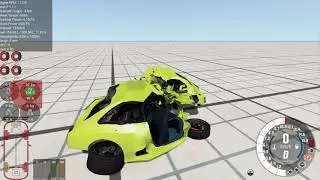 Beam NG Drive | Head on collision @ 400KM/Hr. | Slow Mo |
