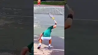Never do that with a racket.