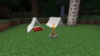 Как построить работающую палатку в Майнкрафте/НОВОЕ ВИДЕО ПРО MINECRAFT.