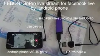 GoPro live stream for facebook live by  android phone