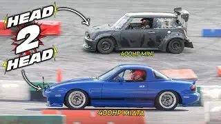 400HP Miata Challenges GYMKHANA AUTOCROSS!
