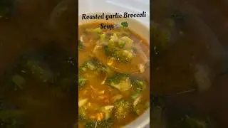 Garlic broccoli instant soup🍲💯 #broccoli #soup #youtubeshorts #instantrecipe  #shorts 👌🏻👩🏻‍🍳