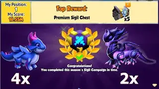 First Rank August 2024 Sigil Campaign-Dragon Mania Legends | Got 2x Lilac Knight Dragons | DML