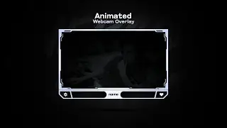Minimal White Webcam Overlay Template || Animated Webcam Overlay