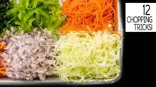 12 CUTS OF VEGETABLES with TRICKS ASMR VIDEO - CookingShooking