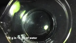 Crystallisation of Magnesium Sulfate Heptahydrate - 18 g in 15 mL