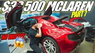 THE ENGINE BAY OPENED!!!!!! FIRST TIME Revealing 5 YEARS of NO SERVICE! ($38,500 MCLAREN PART 7)