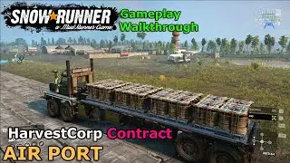 SnowRunner - Airport | HarvestCorp Contract Belozerks Glades, Central Asia | Phase 8