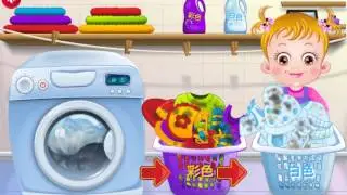 Малышка Хейзел стирает одежду (Baby Heyzel Washing Clothes) - прохождение игры
