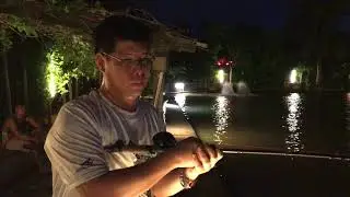 Yeow Meng lands a Chao Phraya Catfish