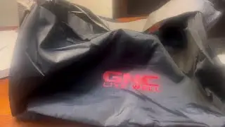 GNC Black Red Bordered Gym Bag