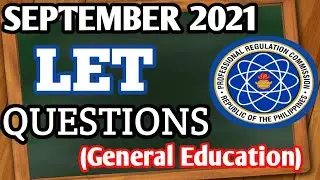 SEPTEMBER 2021 QUESTION | GENERAL EDUCATION