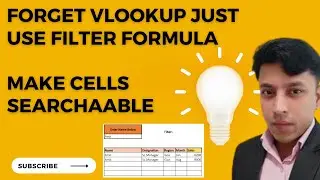 How to make cells as searchable option in Excel. Filter Formula in Excel. Output of Multiple rows.