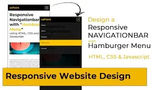 Responsive Navigation Menu Bar using HTML CSS & JavaScript | csPoint