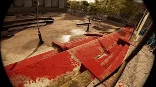 Session: Skate Sim loose trucks save tricks Fs big heel Sketchy gap