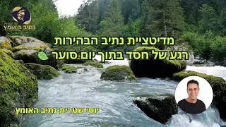 יוסי שטרית נתיב האומץ, מדיטציית נתיב הבהירות - רגע של חסד בתוך יום סוער 🍃