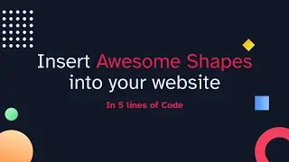 Insert Awesome Shapes into your website | React Awesome Shapes