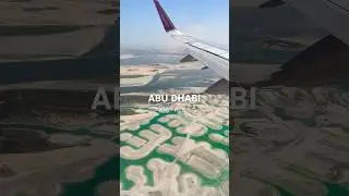 Abu Dhabi 🇦🇪from Above 🛫 #abudhabi #wizzair #travel #uae #abudhabivlogger
