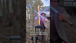 Dual Wielding Lightsaber Play from the Cross Cut