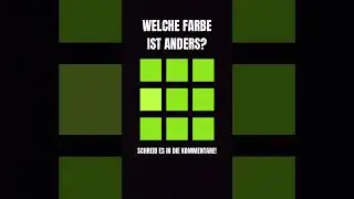 Welche FARBE unterscheidet sich von den anderen?! #quiz #test #challenge #fy #quiztime #shorts