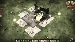 Fighting Shadow Pieces with Ornery Beefalo