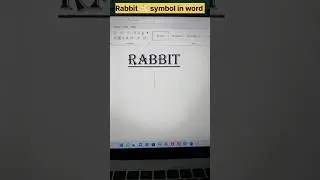 Rabbit symbol shortcut key in word computer shortcut key | computer shortcut key 