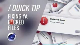 C4D QUICK TIP | Fixing 