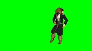 Green Screen Caribbean Pirate Party Rap - Footage L1 Comics