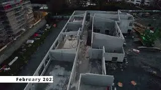 February 2022 - Cinematic view of Ballinteer ETNS construction works