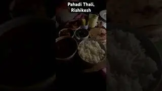 Tried Pahadi thali in Rishikesh! #rishikesh #thali #food