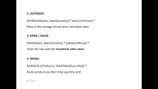 Iterator functions  also called X functions  in Power BI DAX