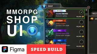 Figma Game UI Design - RPG Shop User Interface Design