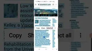 Android Read Aloud from LowVisionTech