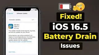 How to fixed iOS 16.5 Battery Drain Issues | iOS 16.5 Battery Drain Problem Fixed | Apple info