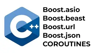 Modern C++ async rest https request coroutine with boost beast and json
