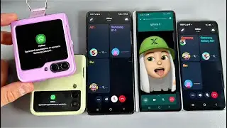 Whatsapp Incoming Group Call and Separate Samsung S24+ Flip5+Z Fold5+Z Flip3+ S10e
