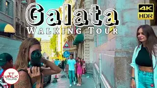 Istanbul Walking Tour, Galata Neighborhood | 4K HDR