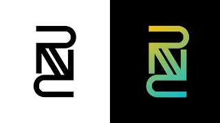 Easy trick! Letter R Logo | Double R LOGO Concept