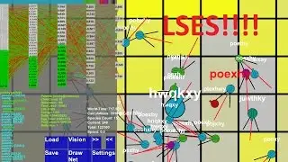 LSES V2.5: Evolution Simulator w/ EGG SYSTEM, GIANTS!, MAP EDITOR, OPTIMIZATION AND MORE