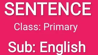 SENTENCE #Class: Primary