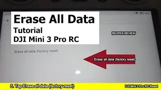 How to Erase All Data DJI Mini 3 Pro RC - DJI Mini 3 Pro Tutorial