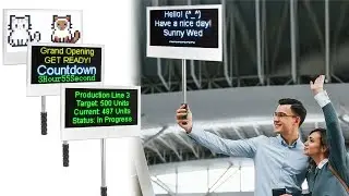 How to Boost U Fashion Pop-Up with Leadleds Battery-Powered LED Sign WiFi-Controlled, Multilingual!