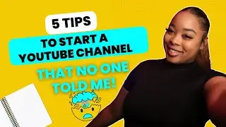 5 tips for Starting a YouTube channel in 2024!