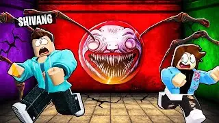 ESCAPING CHOO CHOO CHARLES CRUSH WALL IN ROBLOX !!