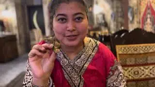 Eating Azerbaijan Food DOLMA In Baku