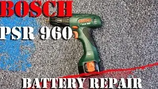 Bosch PSR 960 battery repair. How to change NI-CD elements in the device.